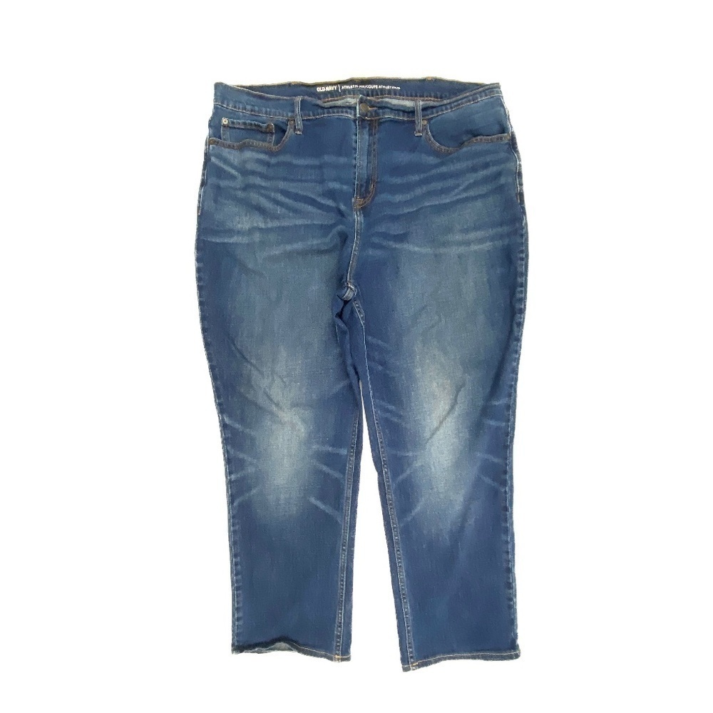 Old Navy Athletic Fit Men's size 40x30 Dark Wash Blue Denim Jeans
